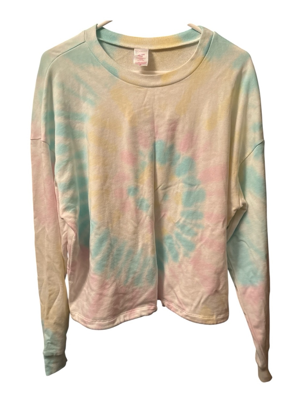 Pastel Tie-Dye Long Sleeve Pullover